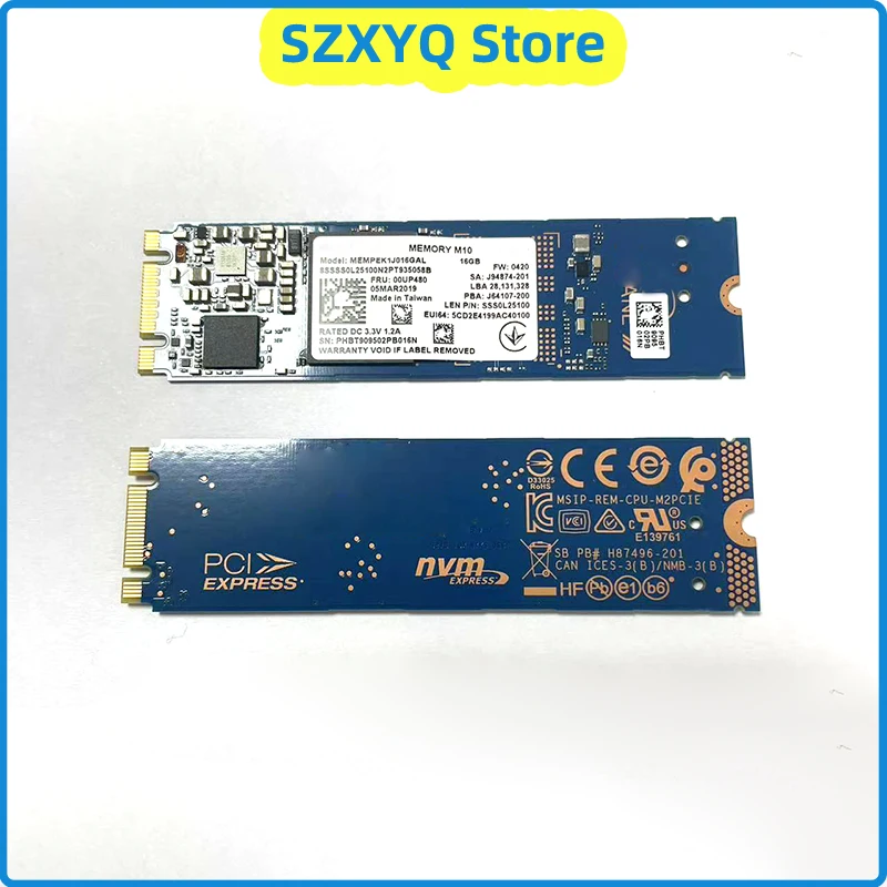 1/5/10PCS Neue & original Interne solid state stick speicher M10 M.2 2280 16GB SSD PCIE NVME 3,0X2 anwendet auf Intel Optane Speicher Image