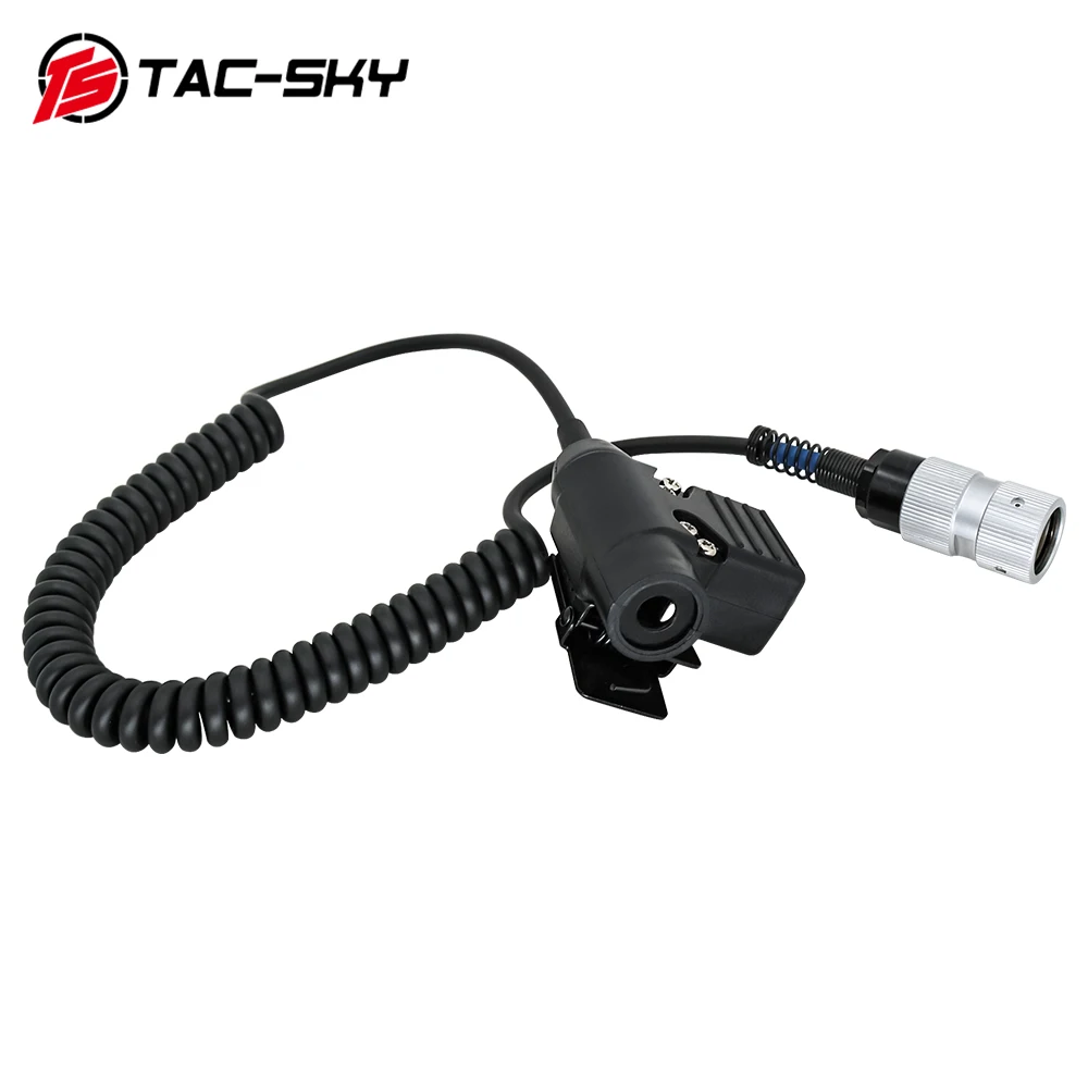 TAC-SKY 6-Pin U94 Ptt Federdraht Ptt ist geeignet für Tactical AN/PRC 148152 Walkie-Talkie Dummy Case Virtual Zygote Image