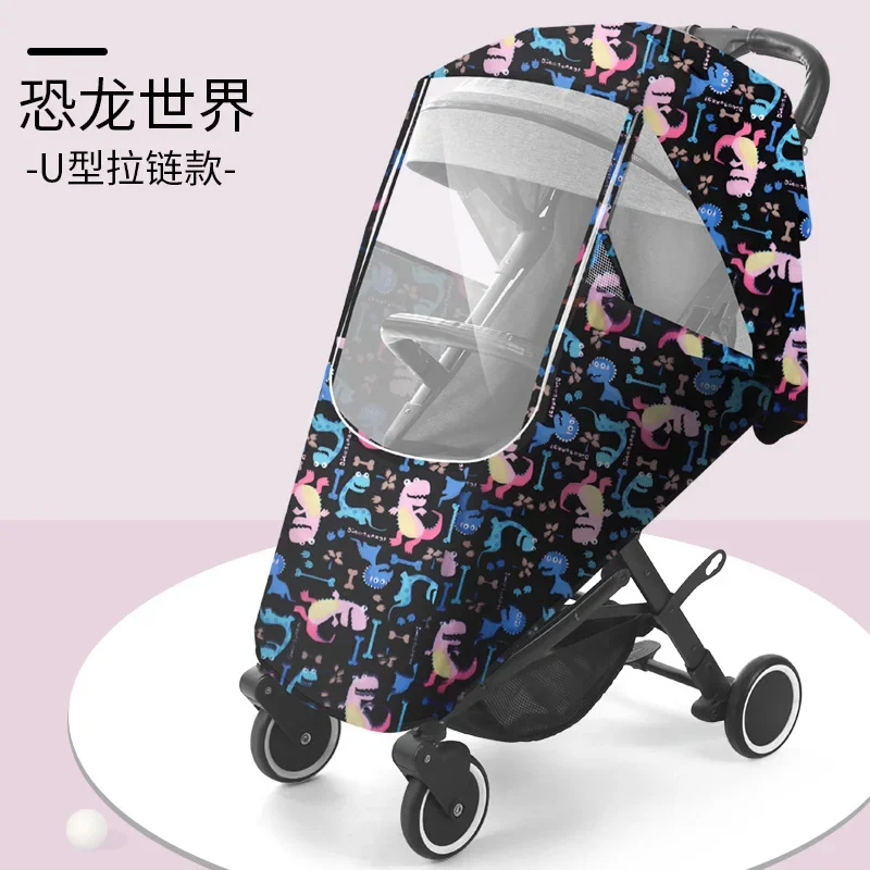Baby Universal Wasserdicht Winter Verdicken Regen Abdeckung Wind Staub Schild Voller Regenmantel für Baby Kinderwagen Zubehör Kinderwagen Image
