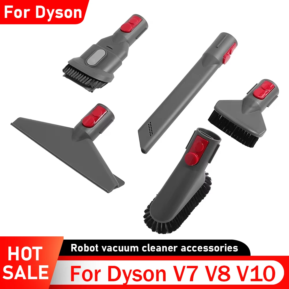 Flache Saugdüse Kopf Für Dyson V7 V8 V10 V11 V12 V15 G5 Staubsauger Matratze Bürstenkopf Runde Pinsel Weiche Bürste Teile Image