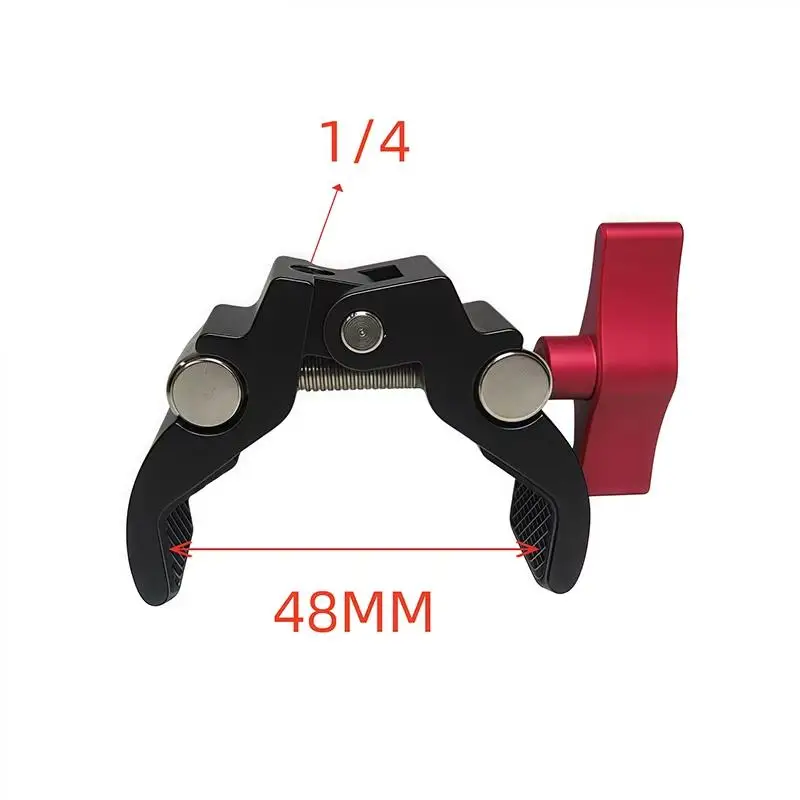 1Set Fotografie Zubehör Kamera Metall Super Clamp Mit Doppel Kugelkopf Magischen Arm Für Monitor Licht Mic Telefon Halterung Image