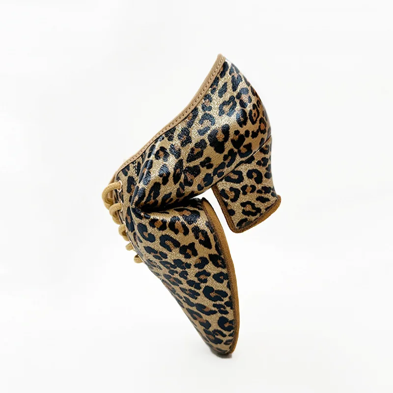 Ysweyomic Glitter Gold Leopard erwachsene Damen profession elle Indoor weiche Sohle Latin Tanzlehrer Tanz schuhe individuelles Logo
