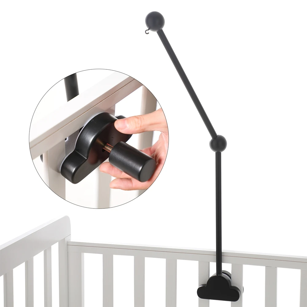 Holz Krippe Glocke Cartoon Wolke Unterstützung Halterung Baby Krippe Mobile Glocke Tragbare Baby Beruhigende Spielzeug 0-12 Monate Mobile musik Spielzeug
