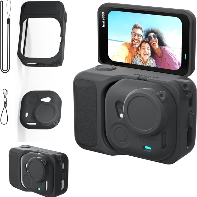 Für Insta360 GO Ultra Silikonhülle für Insta360 Ultra Action Kamera Schutzhülle mit Objektivschutzfolie Zubehör Image