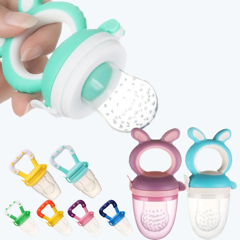 Baby Silikon Baby Obst Feeder Nahrungsergänzungsmittel Schnuller Molaren Stick Ergänzende Tragbare Kinder Jungen Mädchen Obst Ergänzung Image