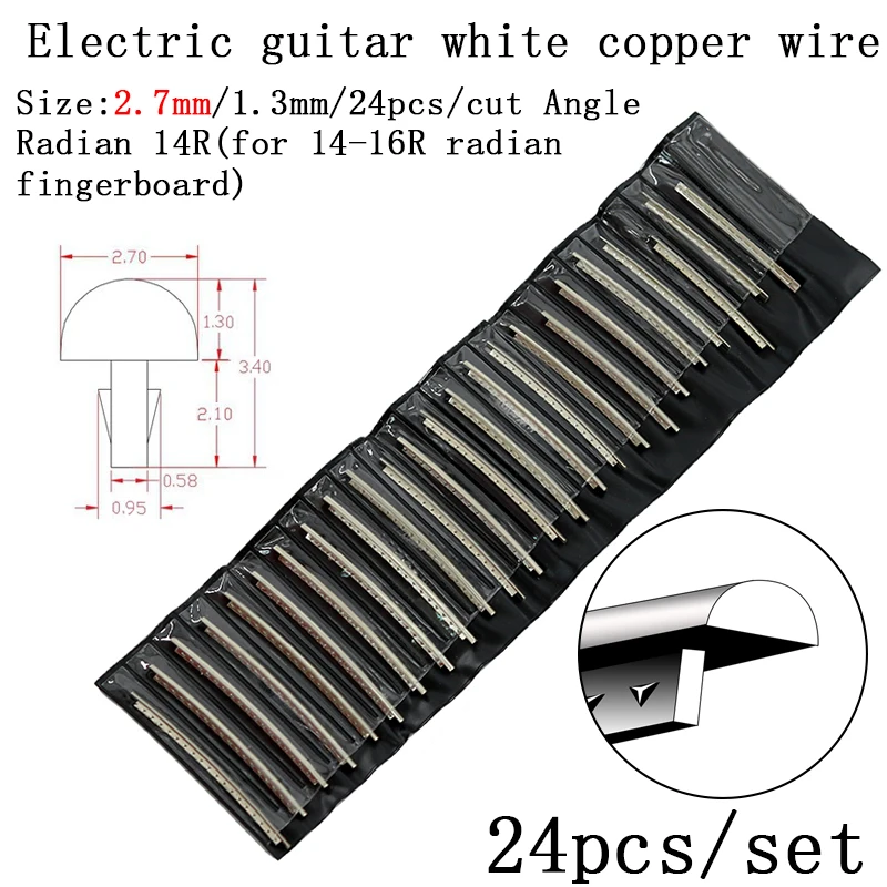 Griffbrett Bünde Bund Draht Für E-gitarre nickel silber Edelstahl 2,4 MM 2,7mm 2,9 MM Reparatur Material Zubehör Image