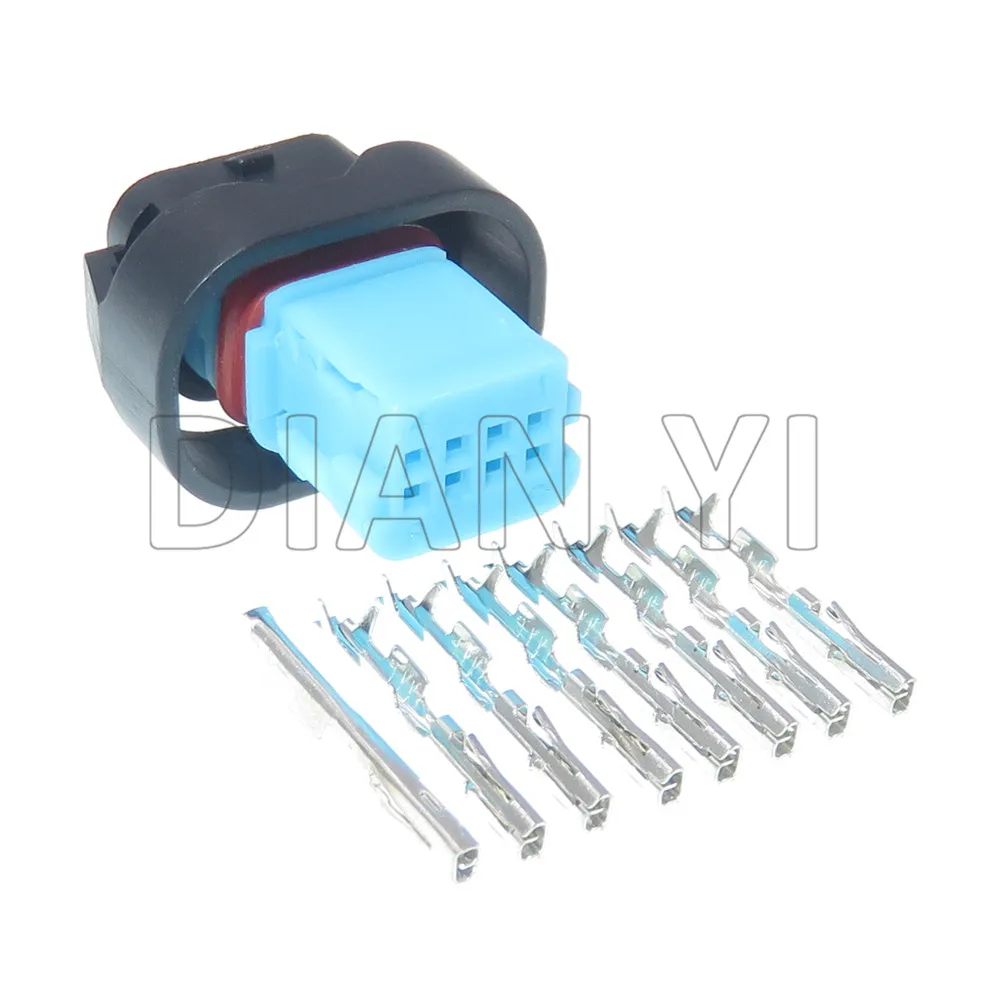 1 Set 8 Weg Auto Stecker Mit Terminal Automobil Achtern Kamera Draht Buchse für BMW 2177395-1 2177393-1 9281930 Image
