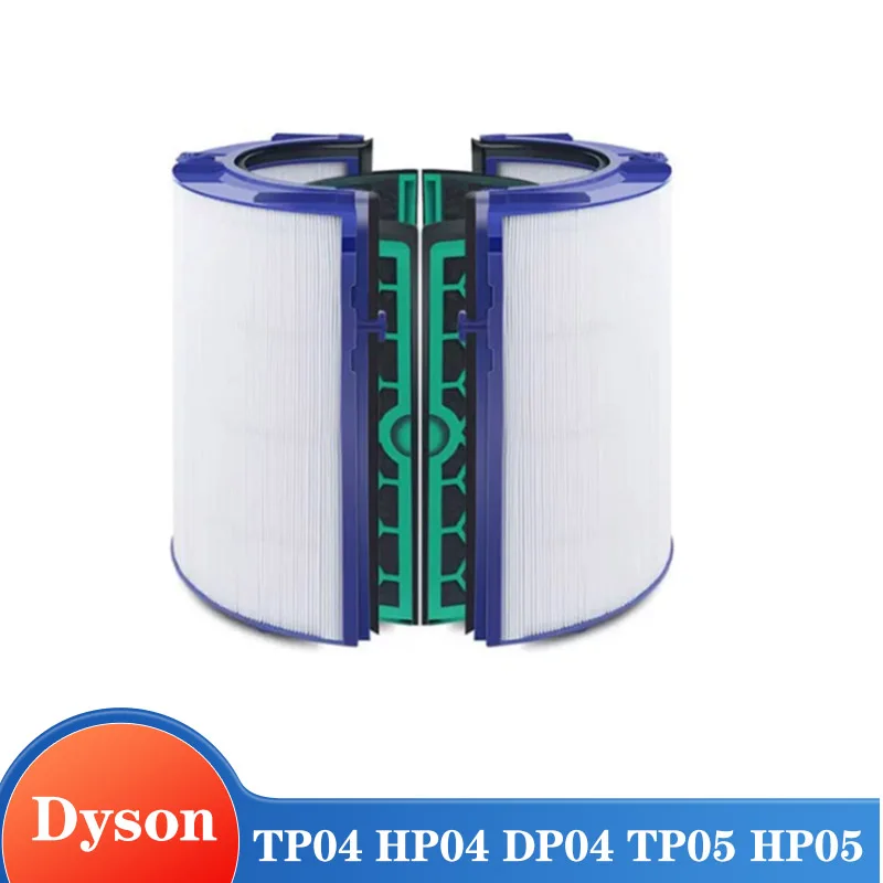 Ersatz-HEPA-Kohlefilter für Dyson TP04 HP04 DP04 TP05 HP05 Pure Cool Luftreiniger Versiegeltes Zweistufiges 360-Grad-Filtersystem Image