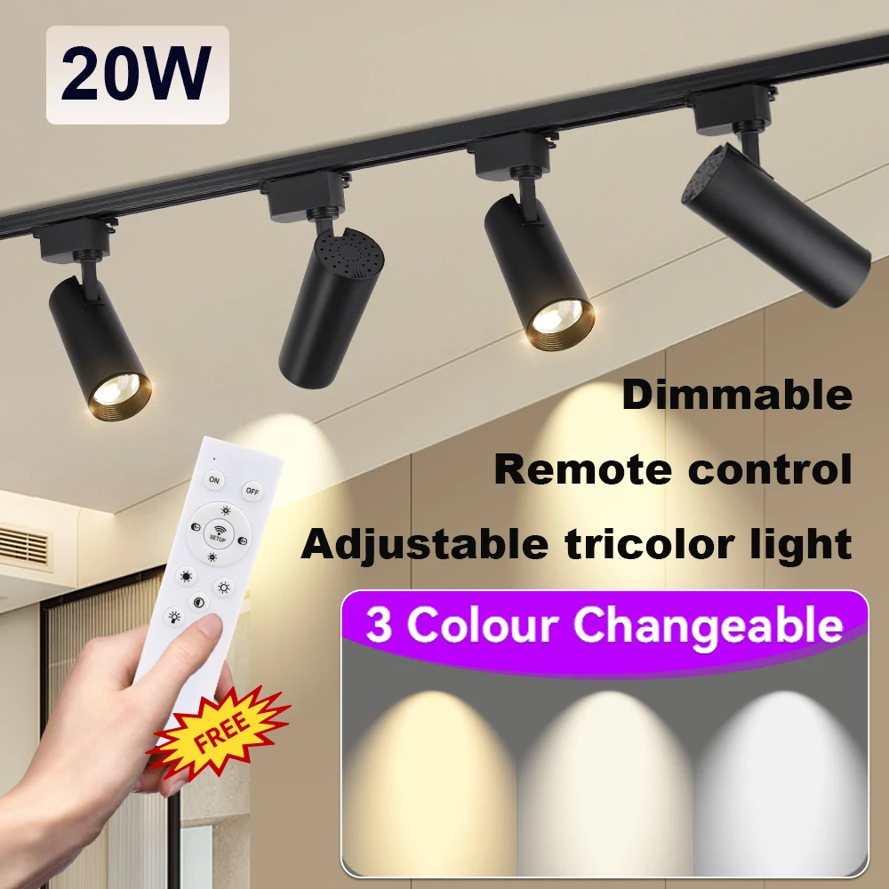 Fernbedienung Set LED Schienenlicht Dimmbare Deckenstrahler Schienenlicht Led Schienenstrahler Bekleidungsgeschäft Deckenleuchten