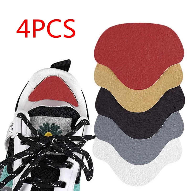 Einstellbare Größe Anti-Verschleiß-Fußpolster Kissen Einsatz Einlegesohle Fersenschutz Rückenaufkleber 4 Stück Einlegesohlen Patch Fersenpolster für Sportschuhe Image