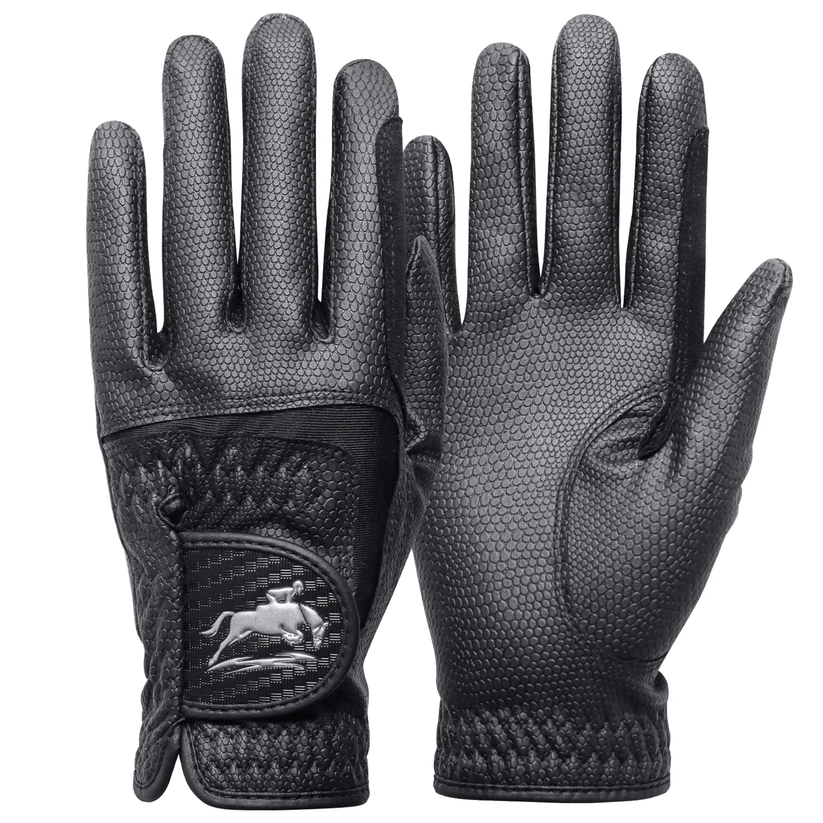 Damen-Reithandschuhe, Performance-Touchscreen-Griffe mit atmungsaktivem Stretch-PU-Leder für eine verbesserte Kontrolle Image