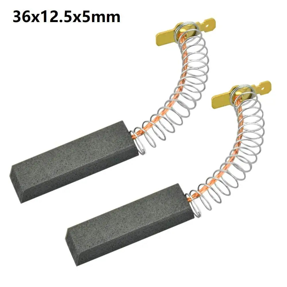 2 Stück Waschmaschinen-Motorkohlebürsten für NEFF für SIEMENS WASCHMASCHINE 36 x 12,5 x 5 mm Ersatz-Motorkohlebürsten Image
