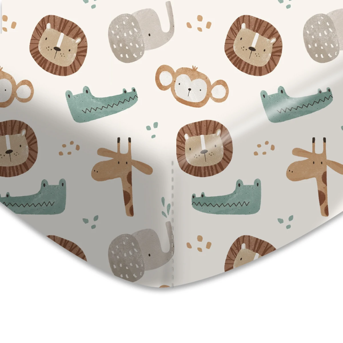 Happyflute Baby-Stubenwagen-Bettlaken, atmungsaktiv, gemütlich, Spannbettlaken, 130 x 70 cm, 100 % Polyester Image