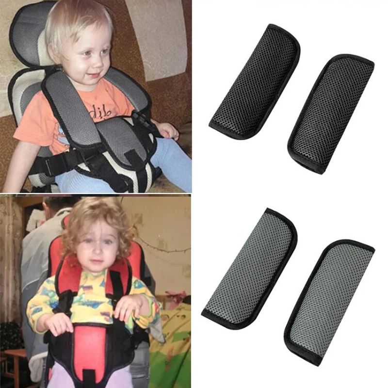 Autositzgurte Schulterpolster für Baby Kinder Kinderwagen Zubehör Ersatz ​ Weiche Sicherheitsgurtbezüge für den Kinderwagen