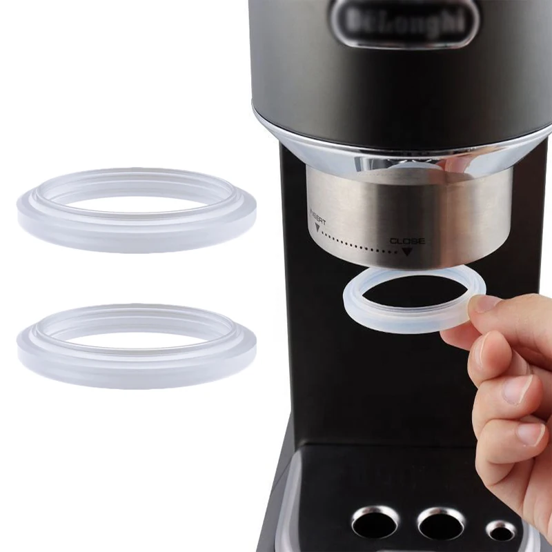 Silikon Dichtung Dichtung Für Delonghi Dedica EC680 EC685 EC9335M EC9355M EC9665M Kaffeemaschine Brauen Kopf O-Ring Dichtung wasser auslass Image
