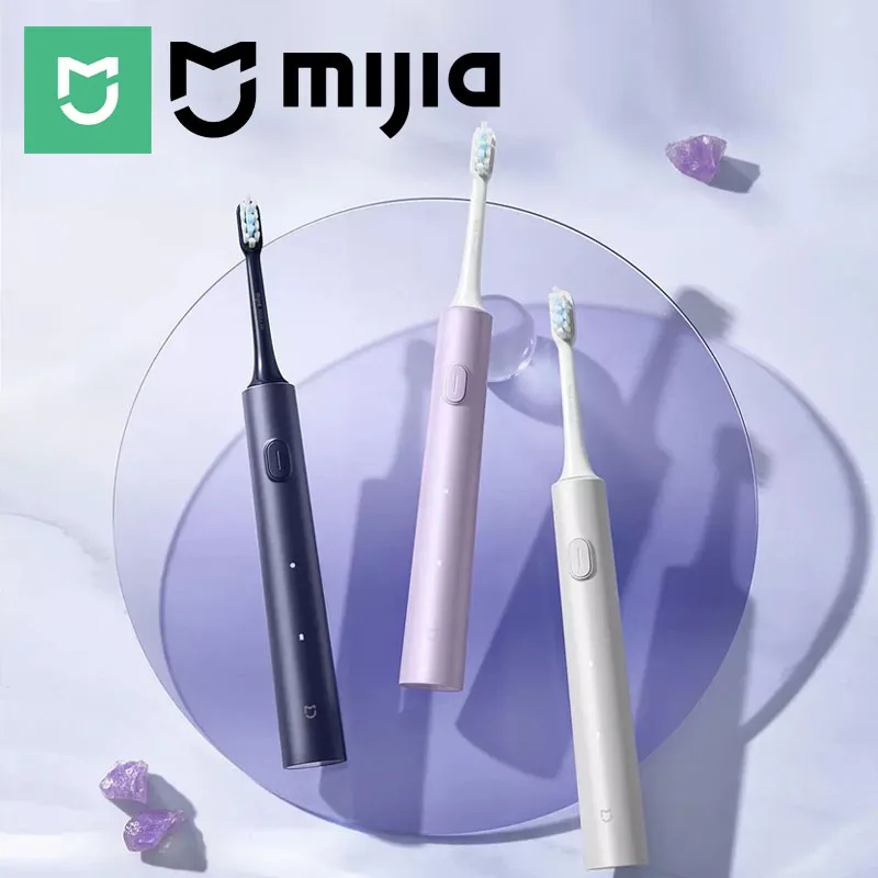 MIJIA T302 Elektrische Schallzahnbürste, USB-Aufladung, wiederaufladbar, für Erwachsene, wasserdicht, elektronische Zahnaufhellung, Zahnbürste Image