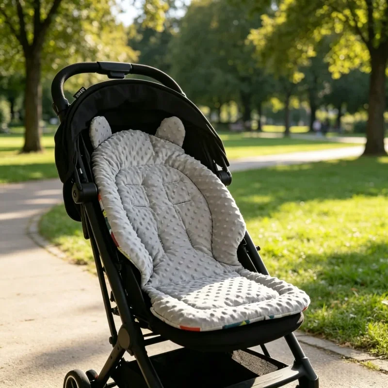 Kinderwagen-Matratze Doppelseitige Baumwoll-Sitzauflage Baby-Kinderwagen-Sitzkissen Kinderwagen-Zubehör Baby-Kinderwagen-Sitzauflage Image