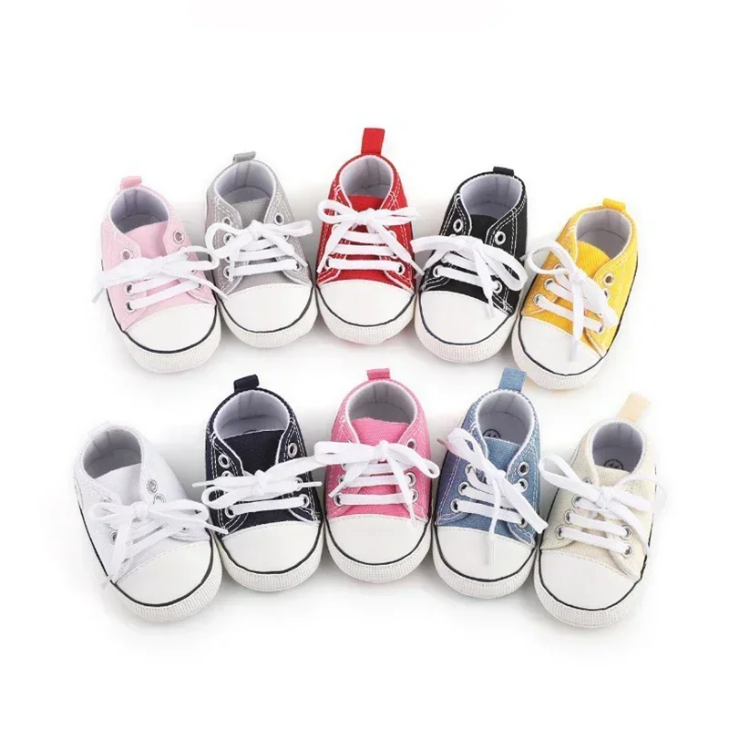 Drucken Leinwand Baby Sport Turnschuhe Für Neugeborene Baby Jungen Mädchen Erste Wanderer Schuhe Infant Kleinkind Weiche Sohle Baby Schuhe