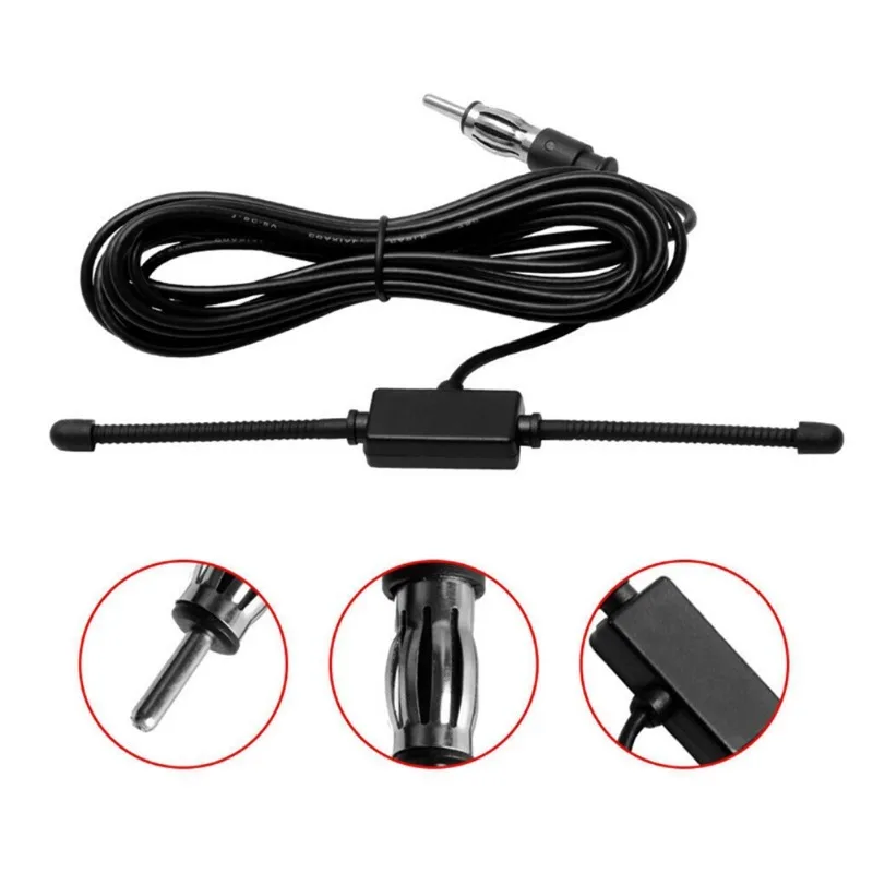Auto FM Antenne Auto Dipol Antenne Boot Stereo AM FM Glas Antenne Radio Antenne Auto Stereo Antenne Antenne Splitter Kabel Adapter Image