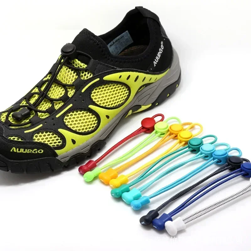 1 Paar Sport-elastische Schnürsenkel ohne Krawatte, Schnürsenkel für Kinder und Erwachsene, Lazy Locking Laces, Schuhzubehör, Schnürsenkel, elastische Schnürsenkel Image