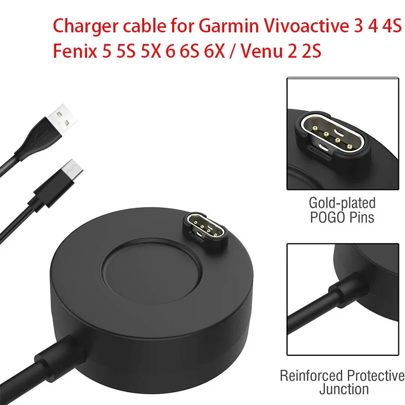 Für Garmin Forerunner 965 955 945 935 745 265 255 245 55 45 USB Ladegerät Smartwatch Lade Dock Kabel Ersatz Ladegerät Image