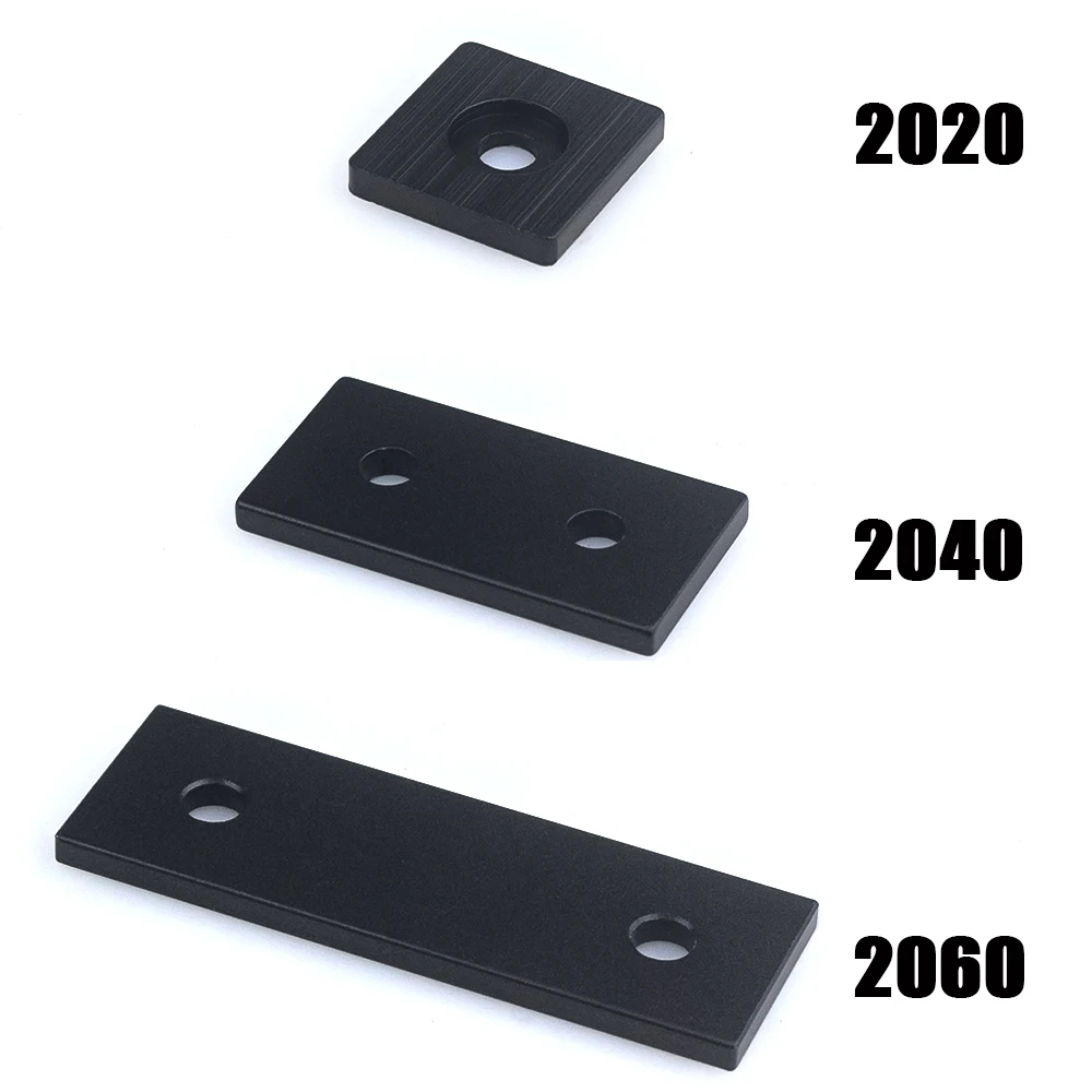 10 Teile/los Openbuilds Endkappen-Abdeckplatte mit Einzel- oder Doppellöchern für 2020 2040 2060 V-Slot Linearschiene Aluminiumprofile Image