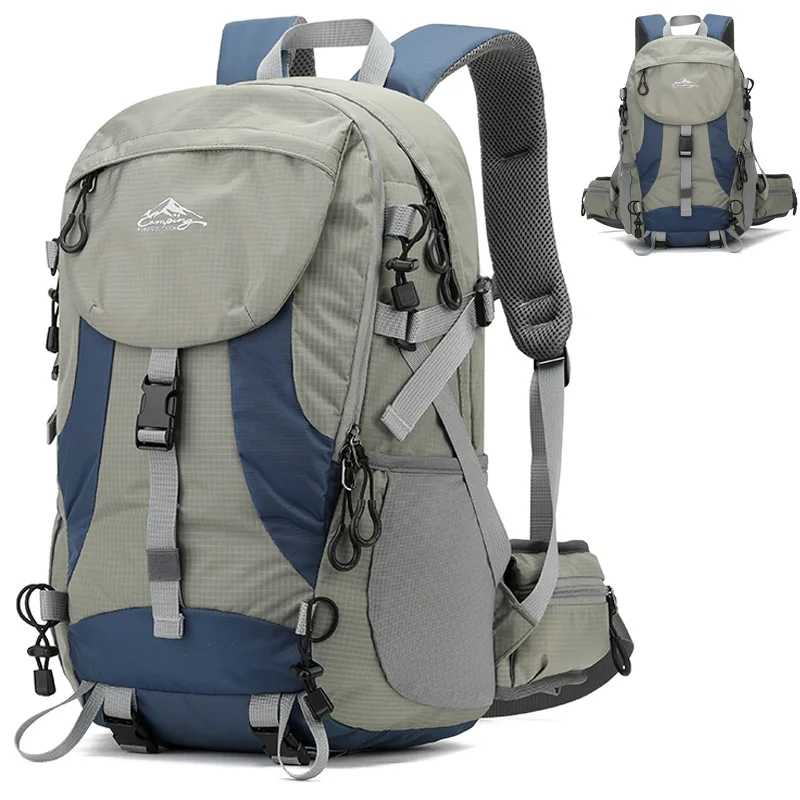 40L Wanderrucksack, leichter Rucksack, wasserdichter Reise-Camping-Rucksack, Sporttasche für Herren und Damen