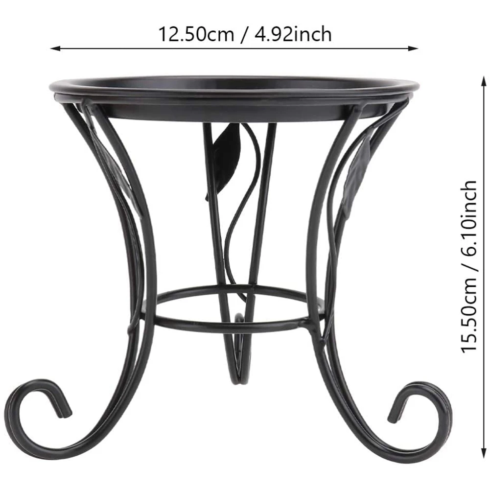 ABWR-Blumenhocker, Metall-Blumenständer, europäischer Stil, Hocker, Balkon, Boden, Garten, Blumentopf, Pflanzgefäß, Halter, Dekor, Pflanzenregal Image
