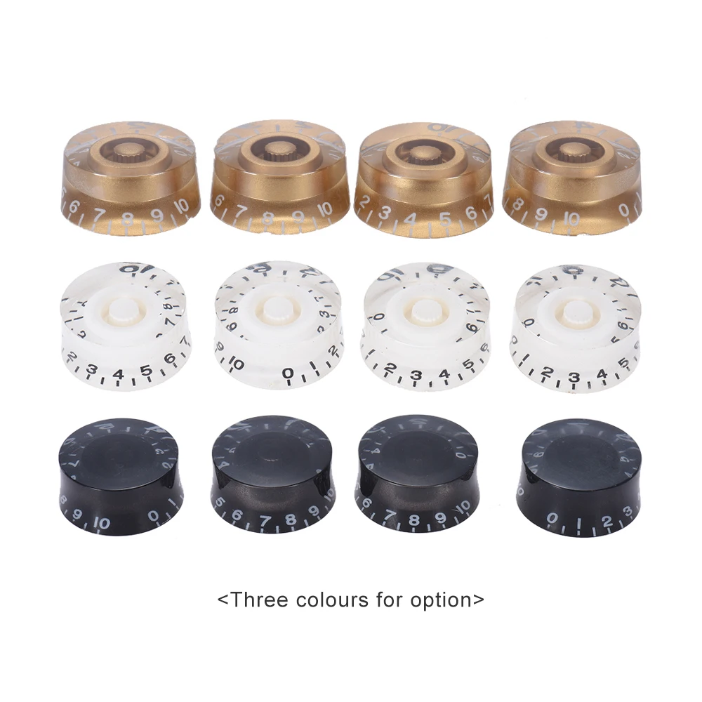 4 stücke geschwindigkeit lautstärke ton regler für gibson les paul gitarre ersatz e-gitarren teile golden Image