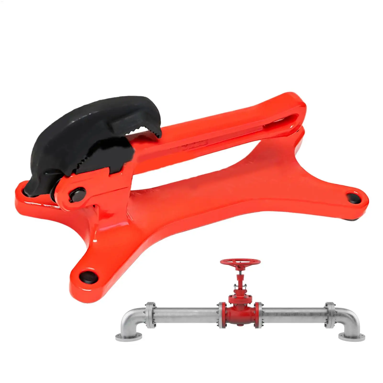 Manuel Rohrschellen, Pipeline-Unterstützung, feste Basis, federbelastetes Backenrad für die Ventilwartung, Multifunktionswerkzeug für große Höhen Image