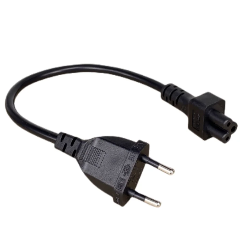 2-poliger Stecker auf IEC 320 C5 Adapterkabel für Notebook-Netzteil, EU-Netzteilkabel Image