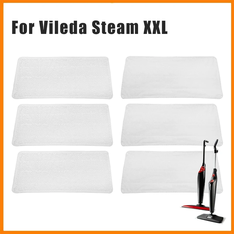 Anwendbar auf waschbare Ersatzpads, Mikrofasertücher für Vileda Steam XXL Dampfreiniger, Zubehörteile Image