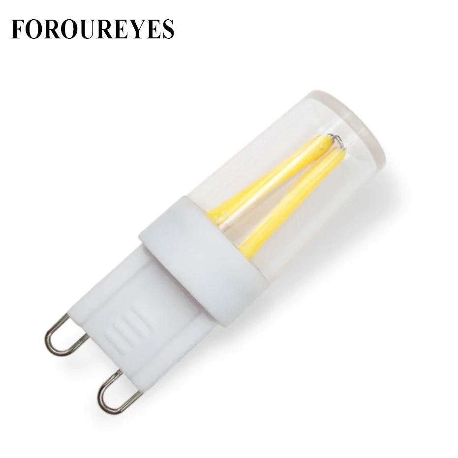 Promotio 10 Stück Superhelle LED-Glühbirne G9 Filament COB 110V 220V 1,5W Lampe 360° Abstrahlwinkel Ersetzt 20W Halogenlampe für Kronleuchter
