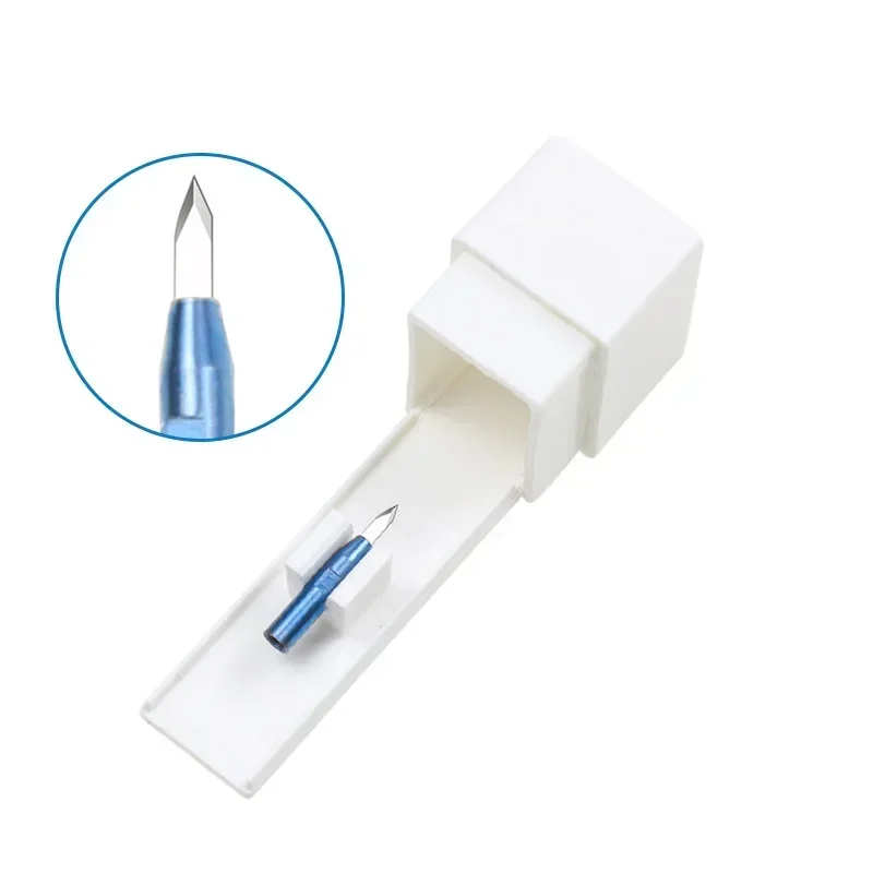 Haarimplantat-Werkzeug, Haartransplantation, Implanter, Stift, Transplantationsmesser, Saphir-Haarimplantat-Klinge, doppelte Klinge Image