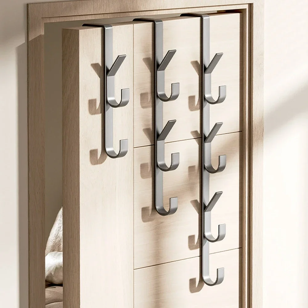 Einfach zu installierender Türhaken – starker Metallgarderobenständer, geeignet für Kleidung, Hüte und Taschen – platzsparendes Design, geeignet für Zuhause