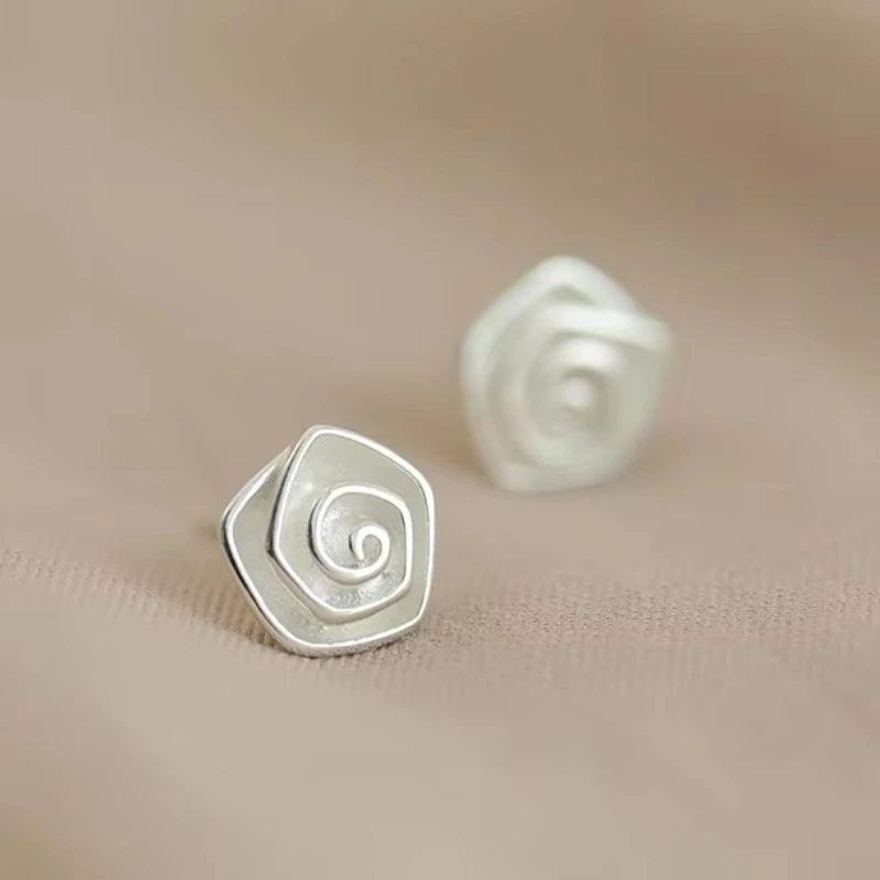 REETI 925 Sterling Silber Rose Ohrstecker für Frauen Elegante Hochzeit Schmuck pendientes mujer moda 2019 Brincos