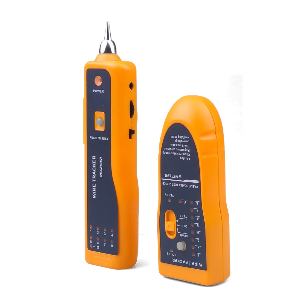 1PC Netzwerk Kabel Tester LAN Telefon Draht Tracker Diagnose Ton Tracer für STP UTP Cat5 Cat6 RJ45 RJ11 Detektor linie Finder Image