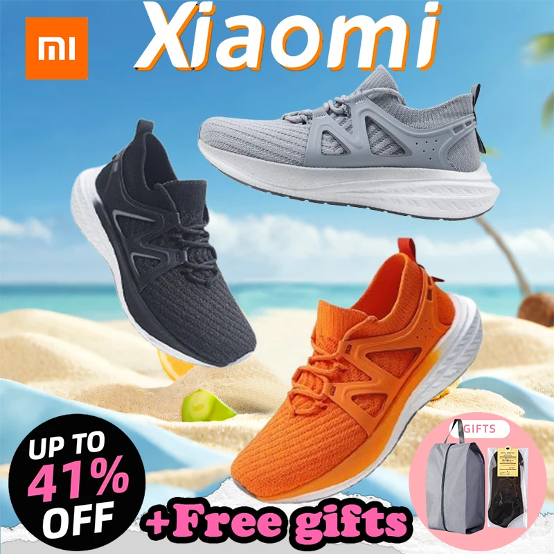 Neue XIAOMI FREETIE Cloud Elastic Light Laufschuhe 3S Mijia Sneakers Herrenschuhe Popcorn Freizeitschuhe 3D Atmungsaktives Schuhobermaterial