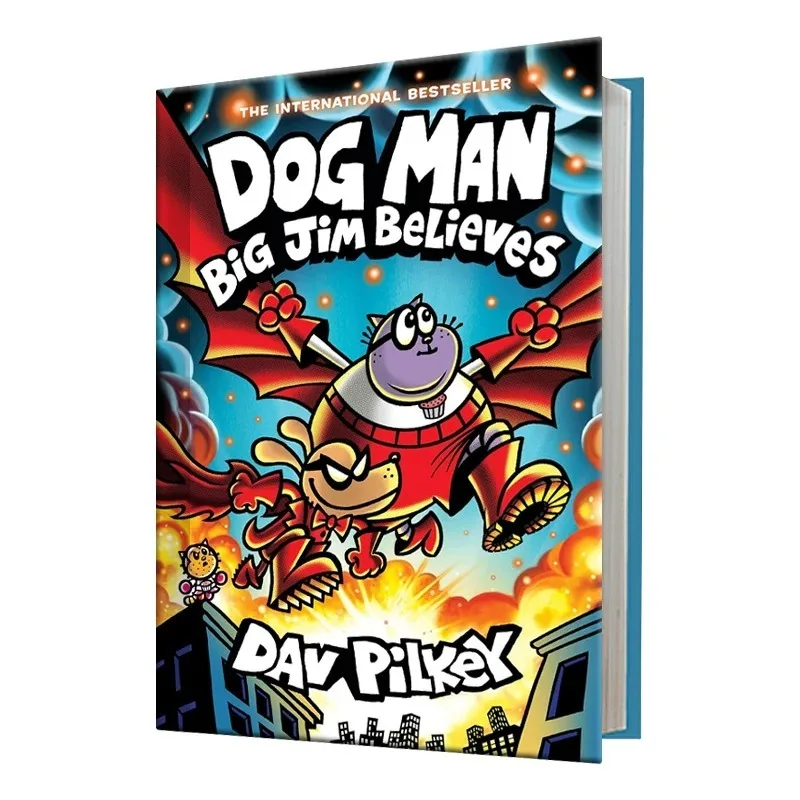 Neuestes Band 14. Dog Man Big Jim Believes Book The International Bestseller Dav Pilkey Englisches Kinder-Comicbuch Image