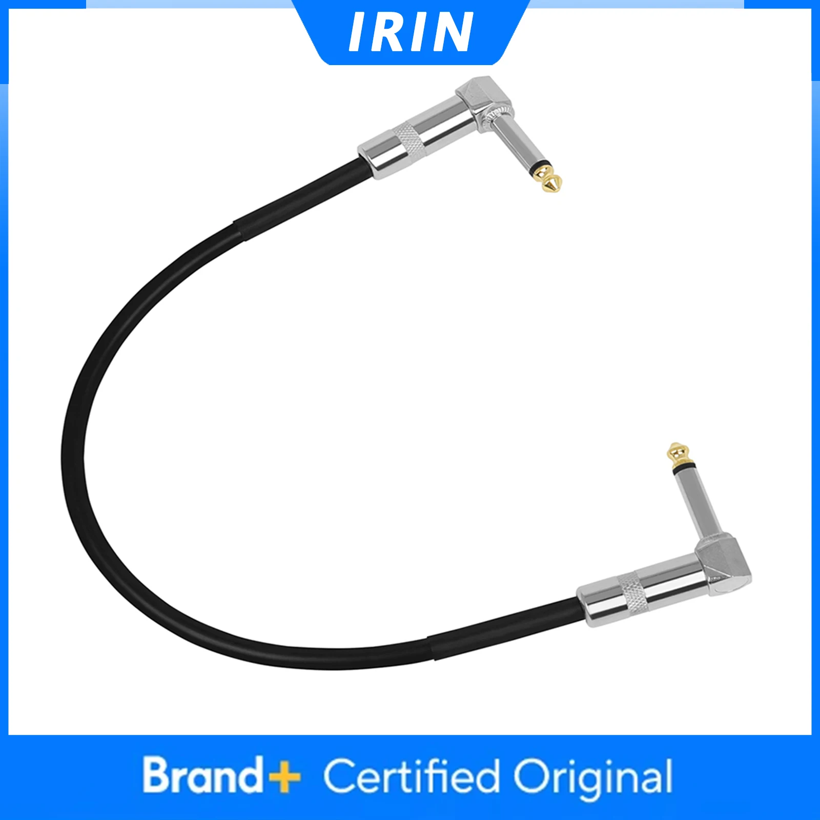 IRIN Gitarre Effekt Pedal Kabel 6,35 Mm Anschluss Draht Flache Patch Stecker Metall Köpfe Kupfer Kern Kabel Gitarre Zubehör Image