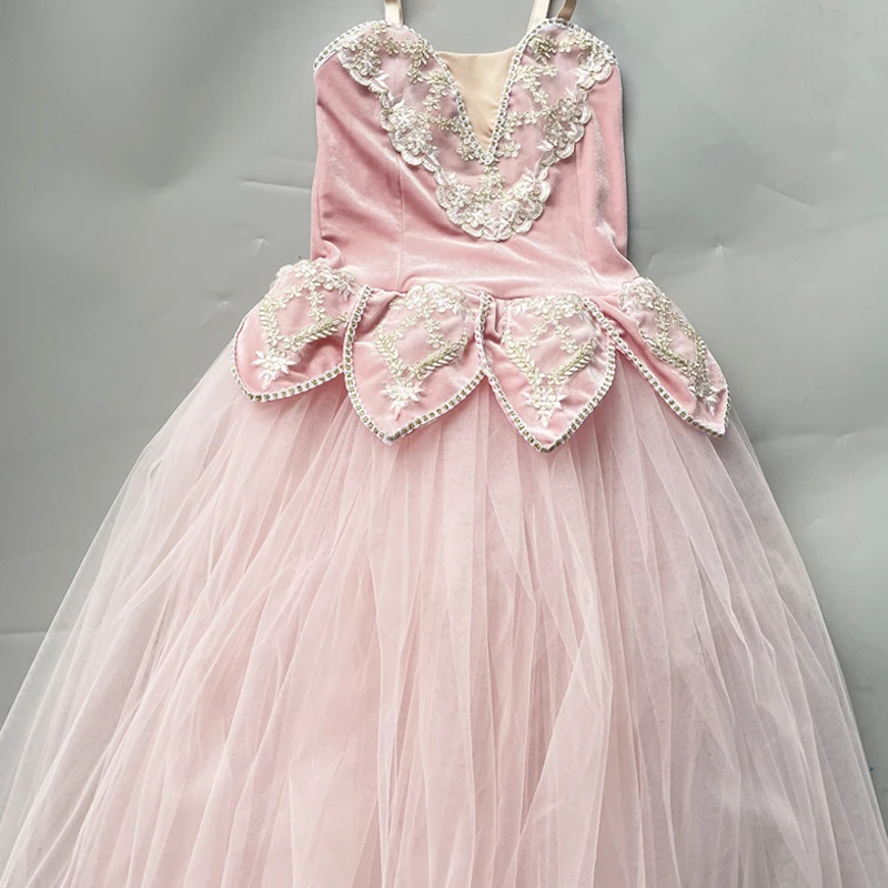 Kinder-Ballettkleid, Performance-Tüllrock, bauschiges Kleid, mehrfarbiges Performance-Outfit, Wettbewerb, Gazerock, Ballett Leo