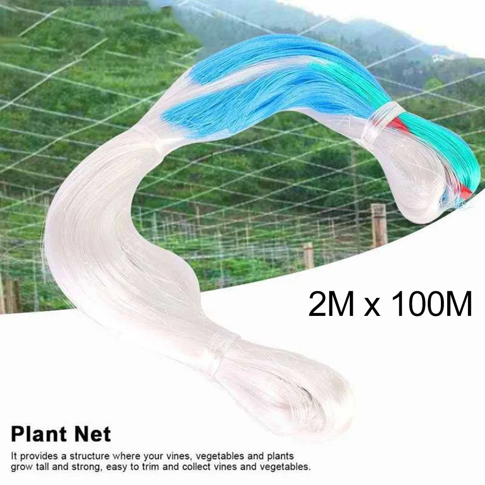 2m x 100m Garten gitter Netz Pflanze Klettern etz Blumen reben netz unterstützt Netz wachsen Halter Gitter für Blumen Rebe Image