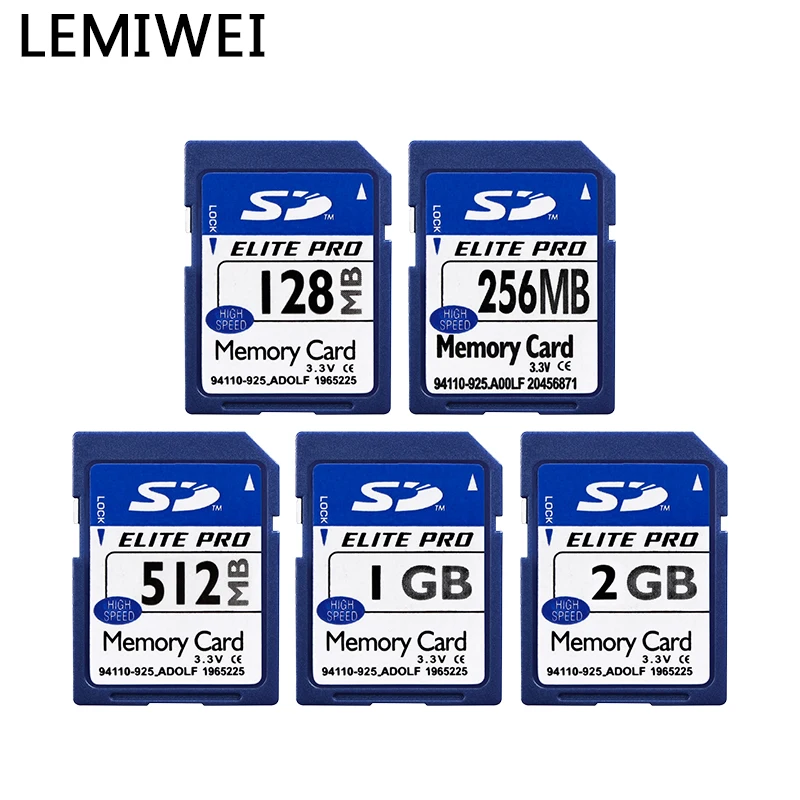 LEMIWEI SD-Karte 128 MB 256 MB 512 MB 1 GB 2 GB Speicherkarte für Kamera Image