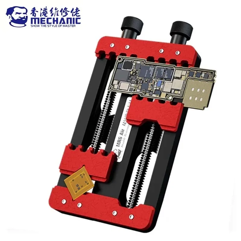 MECHANIC MR6 Air Doppel Lager Reparatur Leuchten PCB Board Halter Löten Motherboard Chip Entfernen Kleber Telefon Wartung Klemme Image