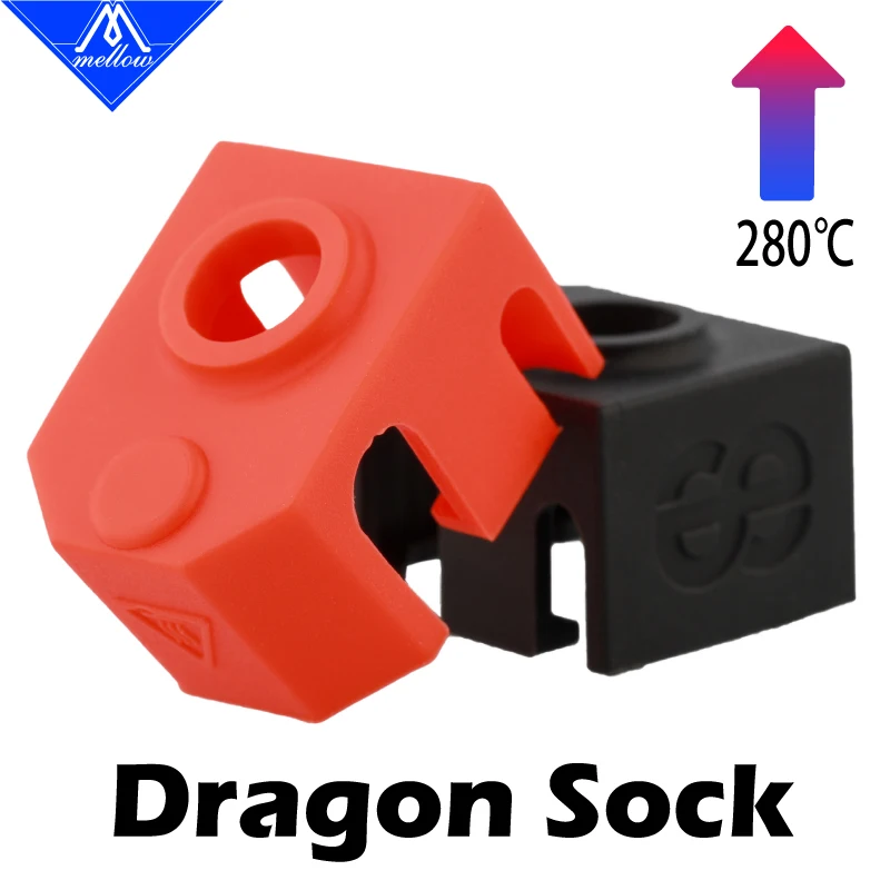 Mellow Phaetus Dragon Silikonsocken für 3D-Drucker Hotend Temperaturschutz für Voron 0/1.8/2.4 Dragon Heater Block Image