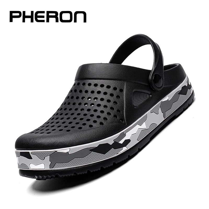 2023 Clogs Sandalen Männer Große Größe Slip Auf Outdoor Strand Sommer Schuhe Medizinische Clogs Kausalen Atmungsaktive Männliche Sandalen Mit Loch