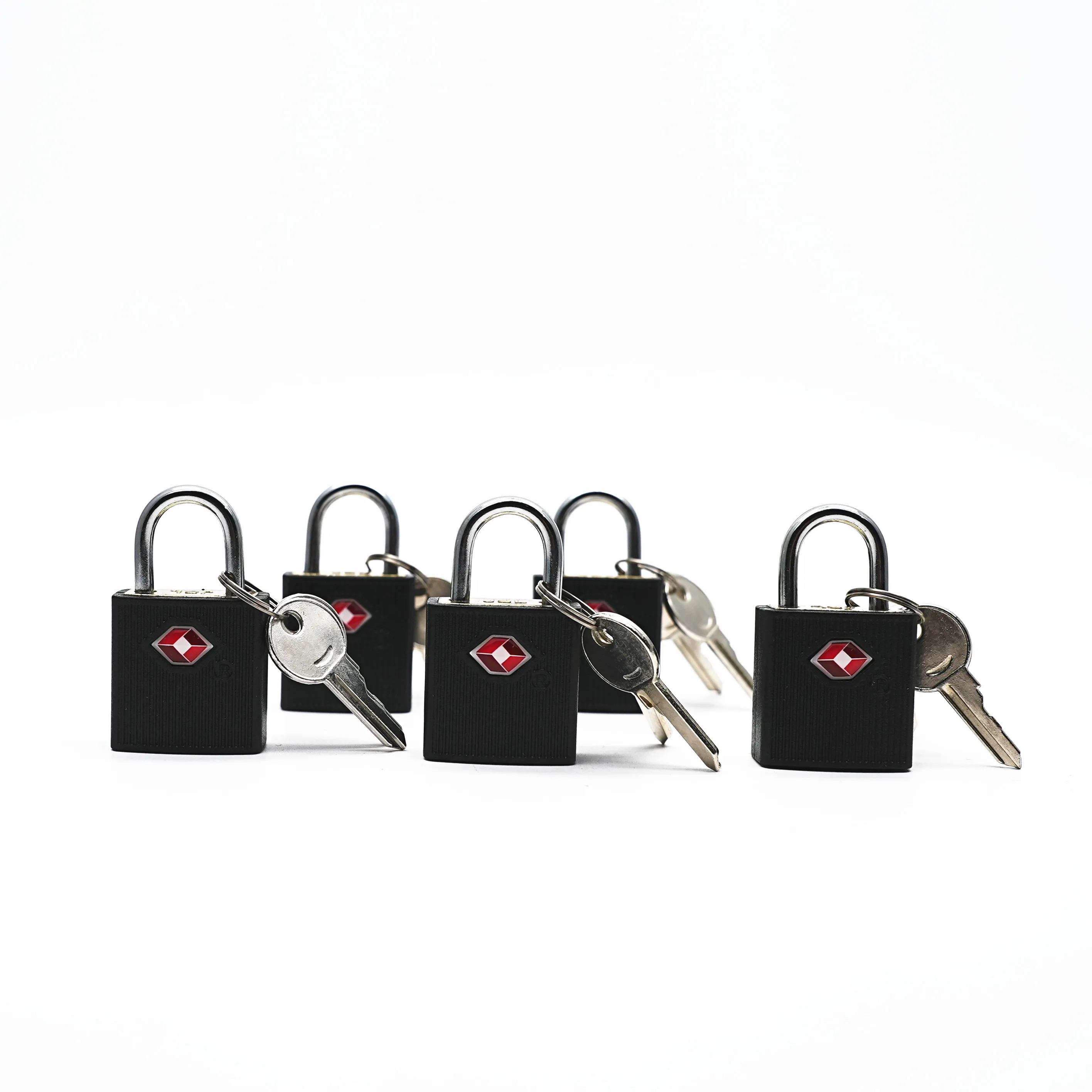 TSA-Schlösser für Gepäck mit Schlüsseln, TSA-zugelassene Reisegepäckschlösser, Kleines Vorhängeschloss mit Schlüssel, Gleichschließendes Mini-Vorhängeschloss Image