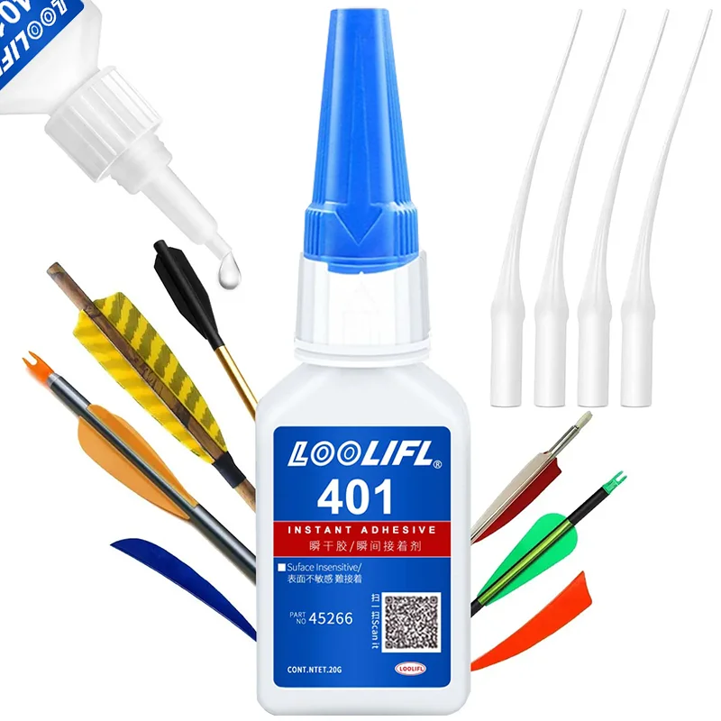 Super-Cyanacrylat-Kleber, trocknet in 5 Sekunden, wasserdicht, geeignet für die Reparatur von Pfeil und Bogen, multifunktionales Klebegerät Image