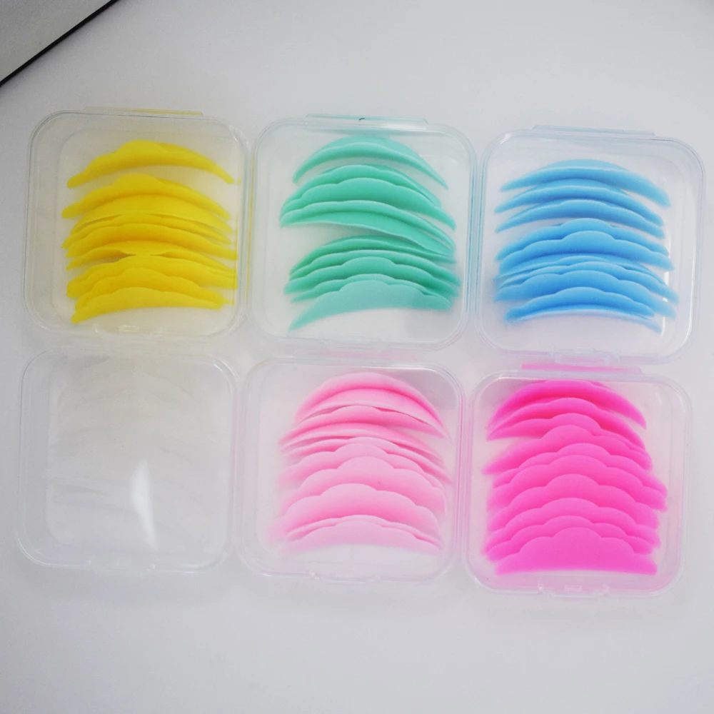 10Pcs Wiederverwendbare Wimpern Lifting Kit Silikon Laminierung Pad Wimpern Dauerwelle Stangen 3D Falsche Wimpern Verlängerung Curler Pad Make-Up-Tool Image