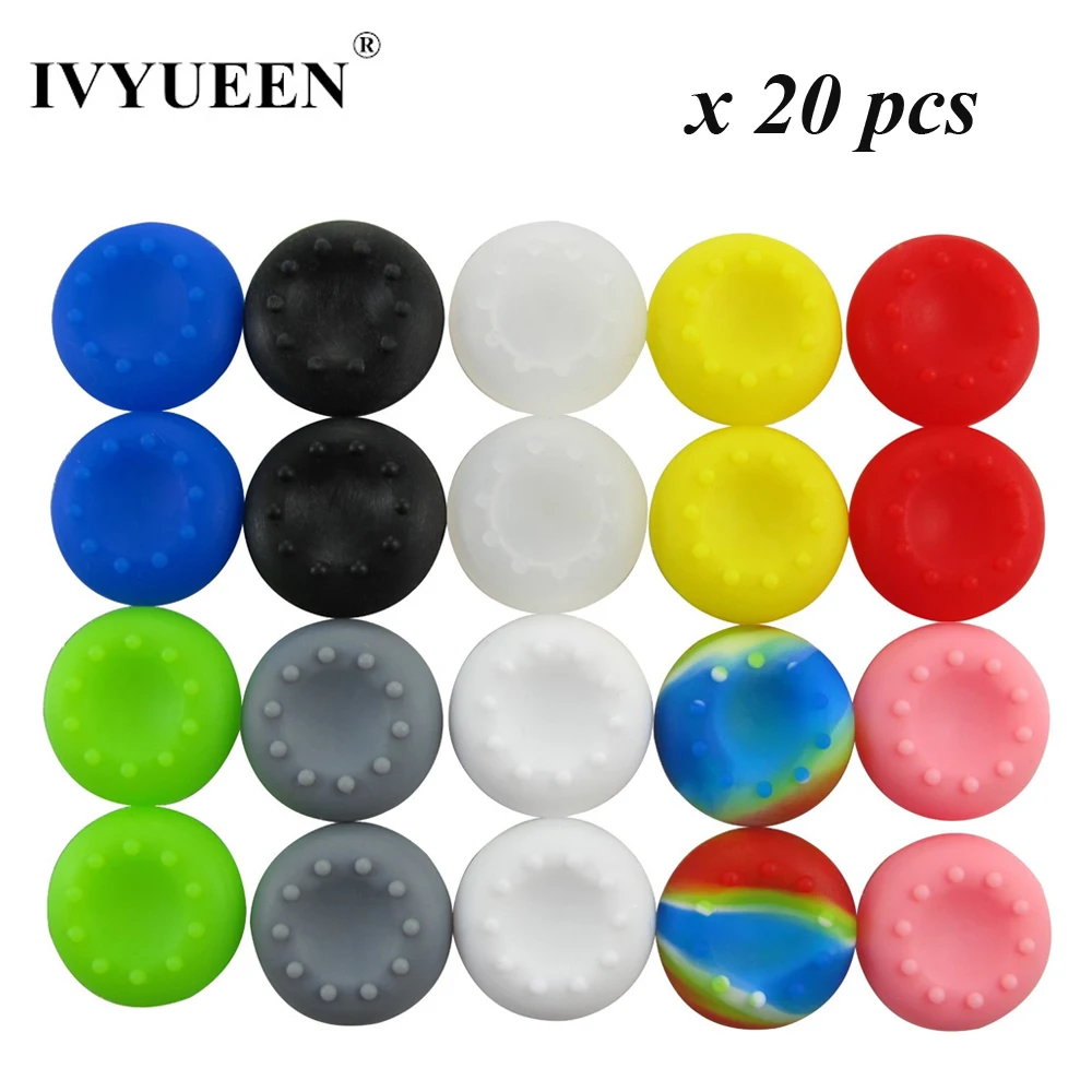 20 Stück analoge Thumb-Stick-Griffabdeckung für PlayStation 5 4 PS5 PS4 Controller Thumbsticks Caps für XBox One Series Elite X S Image